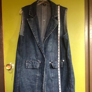 Long Denim Vest